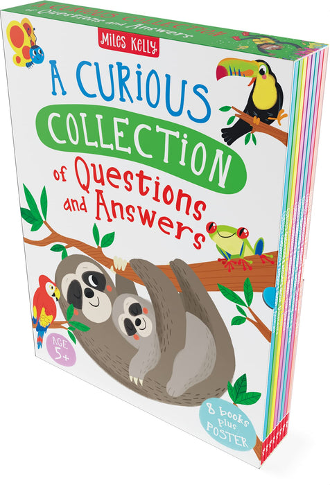 A Curious Collection of Questions and Answers 8 Books Collection Box Set Plus Poster (The Solar System, Science, Saving the Earth,Our Planet, Our Oceans, My Body, Dinosaurs & Animals)