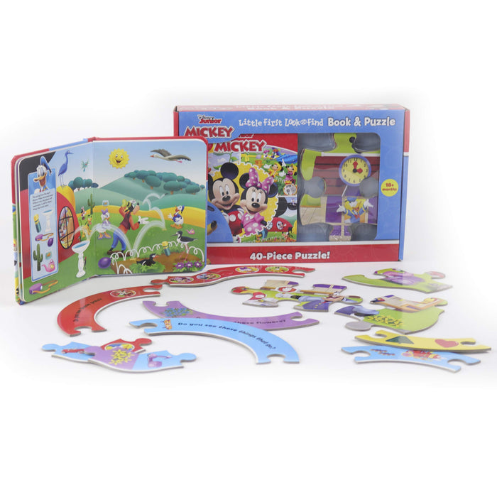 Disney Junior Mickey Mouse - Little First Look and Find Activity Book and Puzzle Set