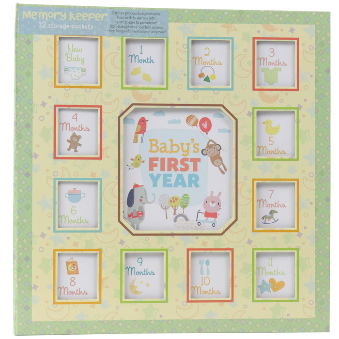 Baby's First Year Memory Keeper with Storage Pockets