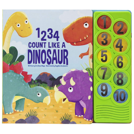 1234 Count Like a Dinosaur - Counting Sound Book