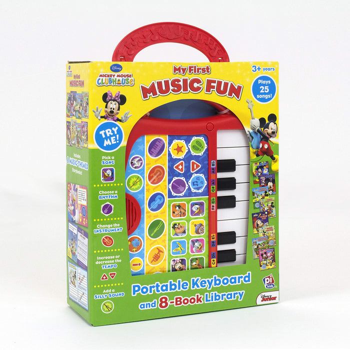 Disney Mickey Mouse Clubhouse - My First Music Fun Portable Electronic Keyboard and 8-Book Library