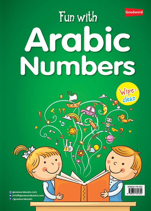 Wipe, write and learn Arabic numbers book