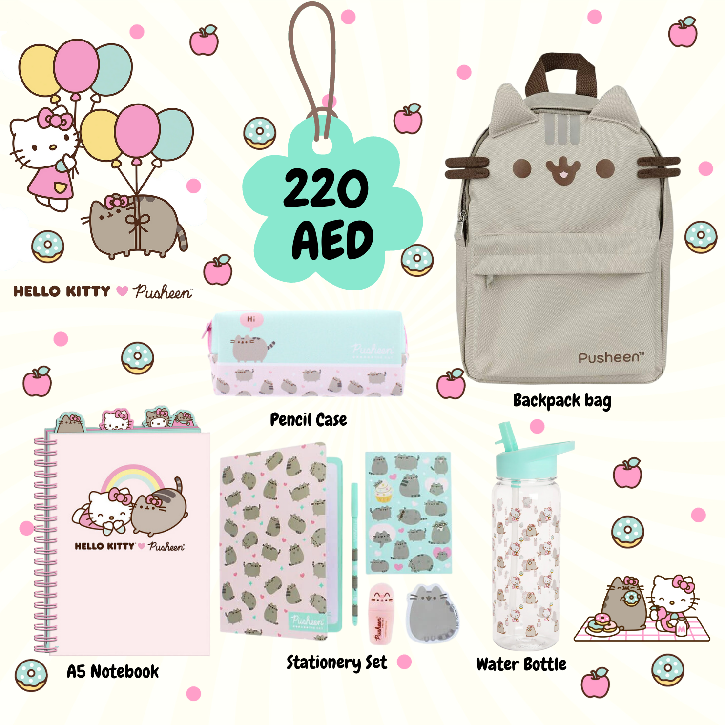 hello kitty and pusheen backpack Pusheen the cat Back to school collection — Rainbow Chimney