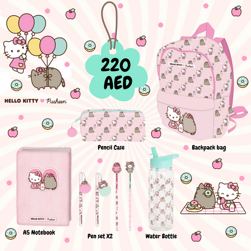 Hello Kitty & Pusheen cat Set