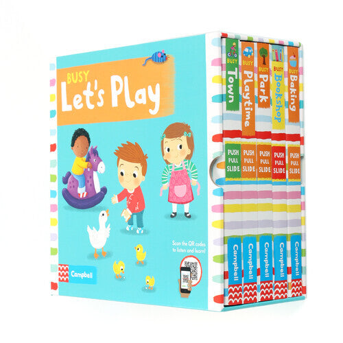 Campbell Busy Let's Play (5 Books) (Board Book with QR code