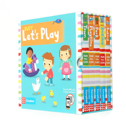 Campbell Busy Let’s Play (5 Books) (Board Book with QR code)