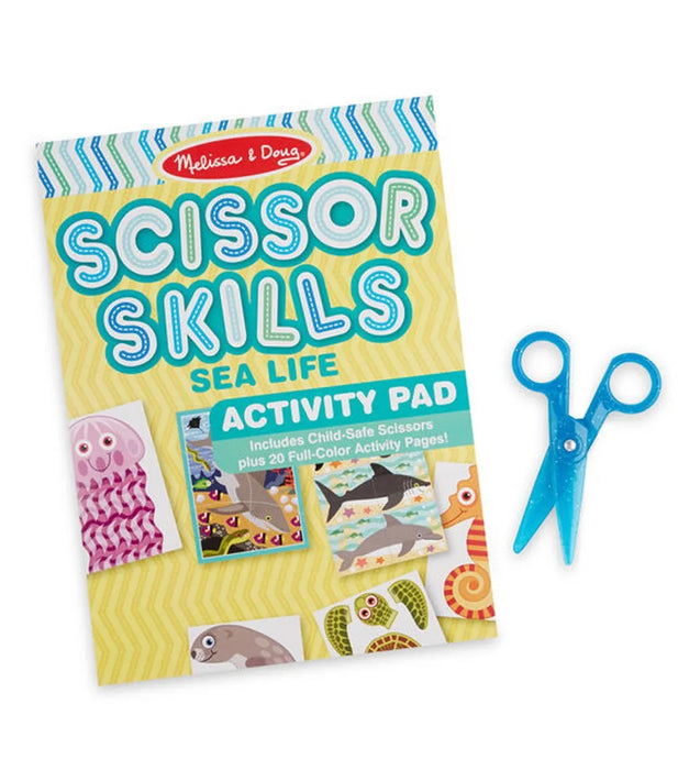 Melissa & Doug Sea Life Scissor Skills Activity Pad with Child-Safe Scissors – 2