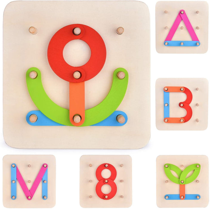 Montessori Educational Wooden shapes Board Set for Boys & Girls
