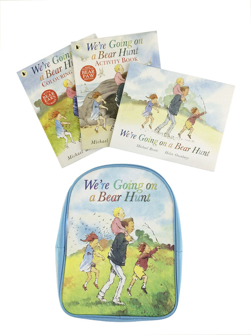 WE'RE GOING ON A BEAR HUNT BACKPACK including 3 Books Set freeshipping - Rainbow Chimney