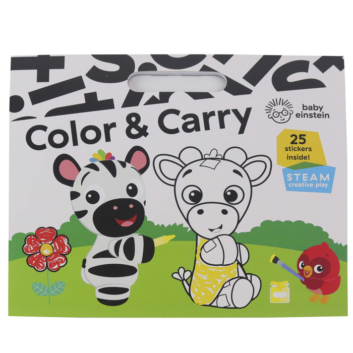 Baby Einstein - Color & Carry Book - 25 Stickers Included! - Baby Einstein