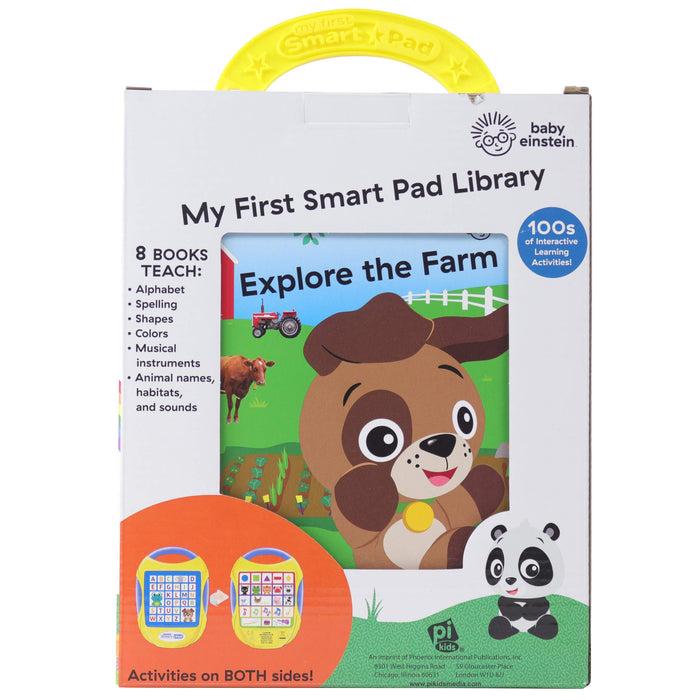Baby Einstein - My First Smart Pad Library Electronic Activity Pad and 8-Book Library