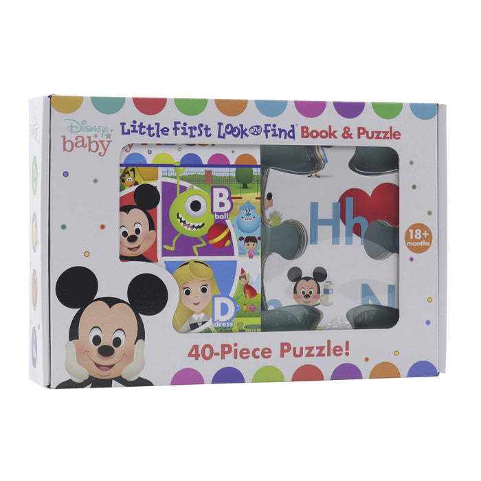 Disney Baby Mickey Mouse, Minnie, Princess, and More! - Little First Look and Find Activity Book and Puzzle Set