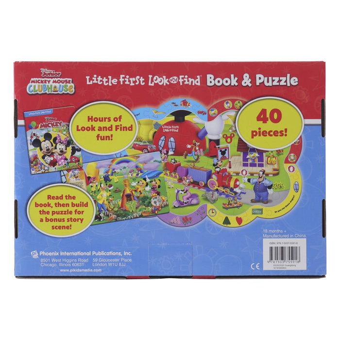Disney Junior Mickey Mouse - Little First Look and Find Activity Book and Puzzle Set