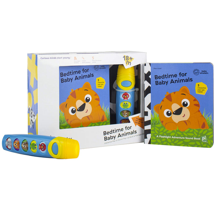Baby Einstein - Bedtime for Baby Animals Pop-up Book & Flashlight set - Play-a-sound