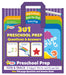 Active Minds - Preschool Prep Tote & Trace 3 Subject Write-and-Erase Wipe Clean Set and 192 Page Question and Answer Workbook - Language Arts, Math, Science, and More!