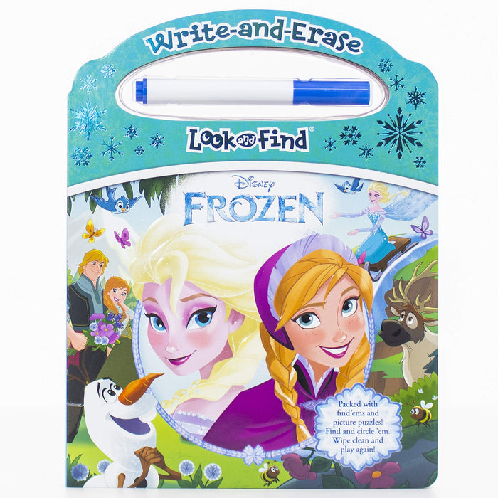 Disney Frozen - Write-and-Erase Look and Find - Wipe Clean Learning Board
