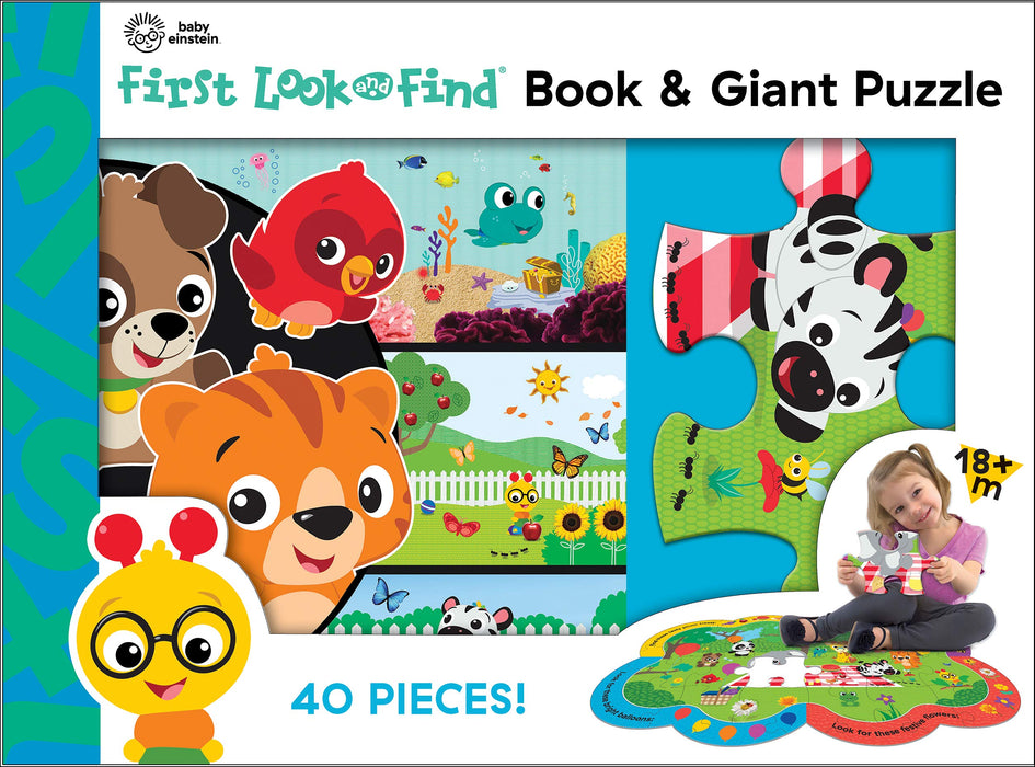 Baby Einstein - First Look and Find Board Book and Giant 40 Piece Puzzle