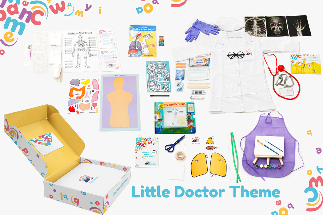 Rainbow Chimney Box Little Doctor Theme freeshipping - Rainbow Chimney