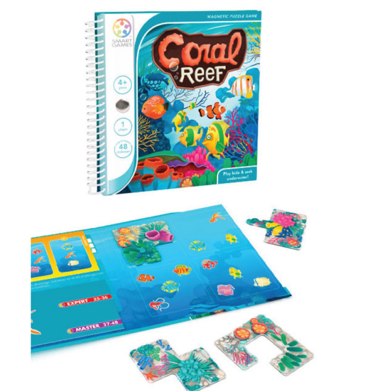 Smart Games Magnetic Travel Games Coral Reef Travel Game Jeu de voyage 4 ans